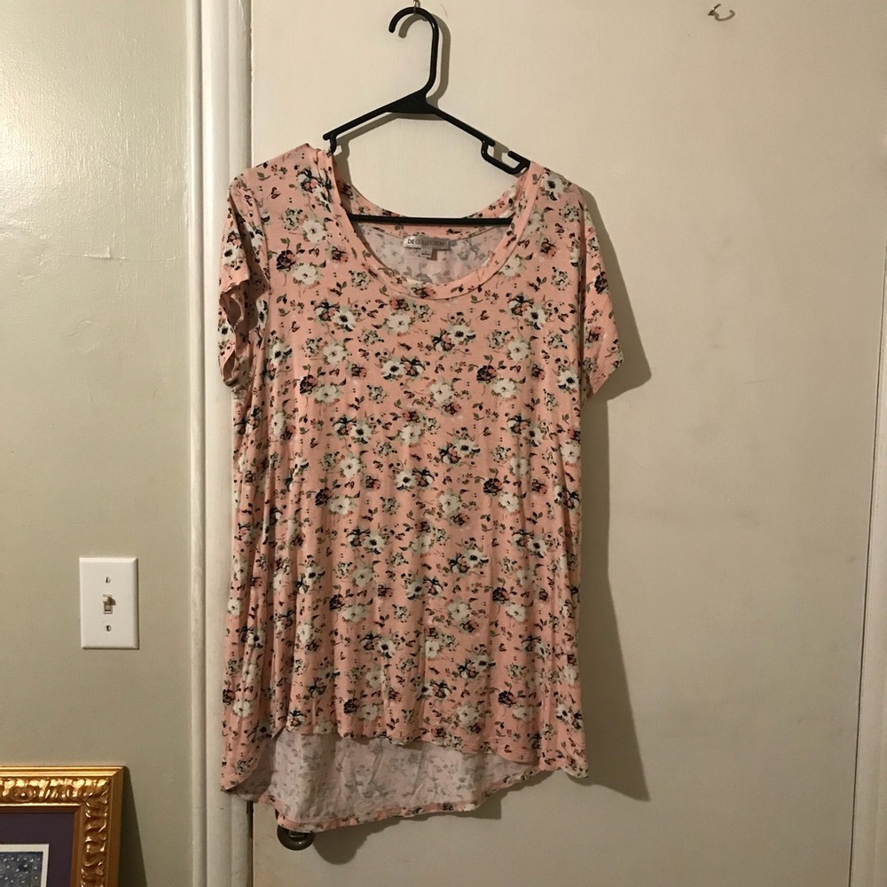 Floral High-Low Top